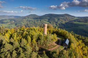 La Tour du Faudé à Lapoutroie dans le Pays Welche : point de vue